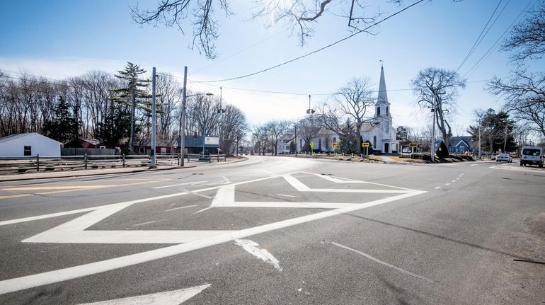 The intersection of Main Road, Sound Avenue, and Love Lane...