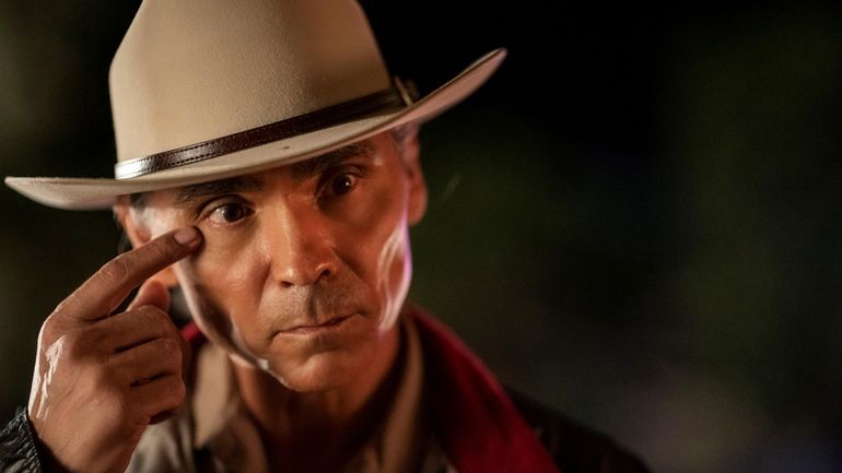 Zahn McClarnon as Joe Leaphorn in "Dark Winds."