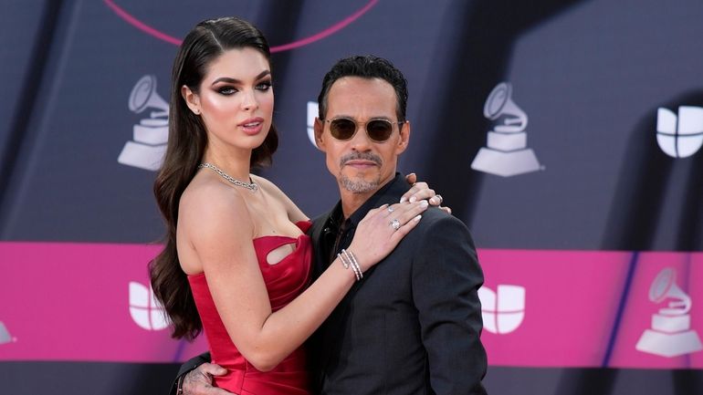 Model Nadia Ferreira and recording artist Marc Anthony wed in January.