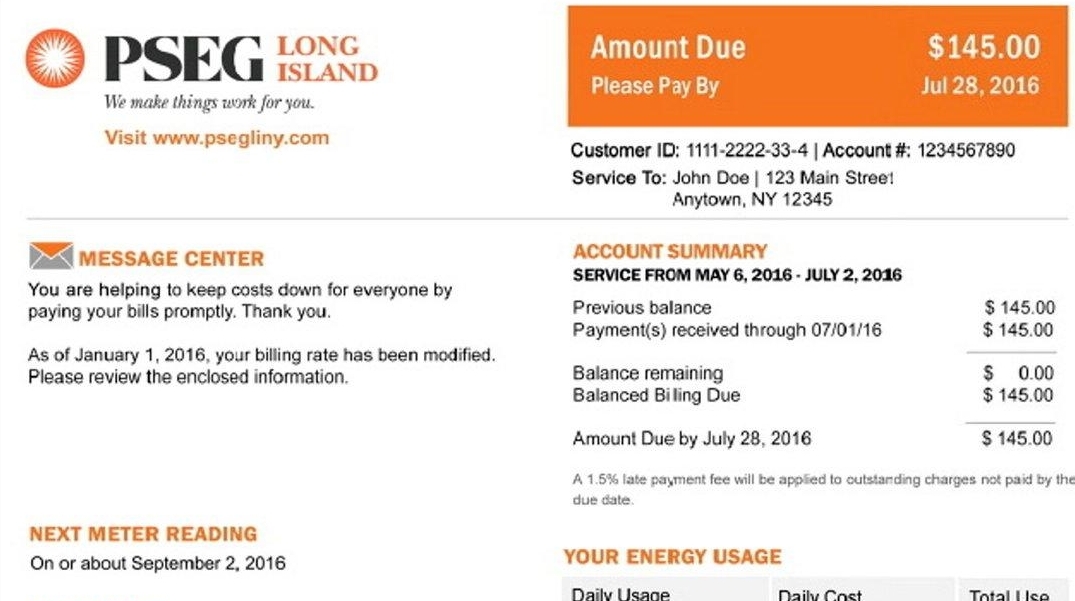 PSEG Redesigns Its Electric Bills User Website Newsday