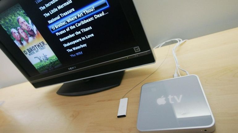 The Apple TV, in an undated photo, was the company's...