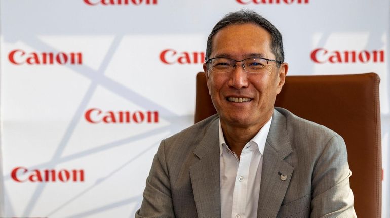 CEO Kazuto Ogawa at the Canon USA headquarters in Melville on...