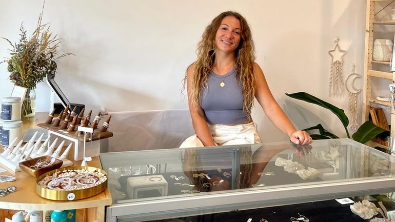 Jewelry maker Nicole Dubensky's gift shop in Ocean Beach sells...