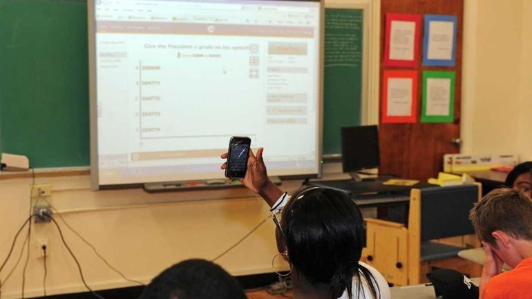 In his 11th-grade U.S. history class, Amityville Memorial High School...