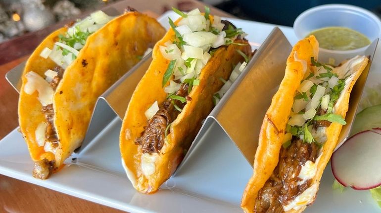 Birria tacos at the new Viva Tulum in Baldwin.