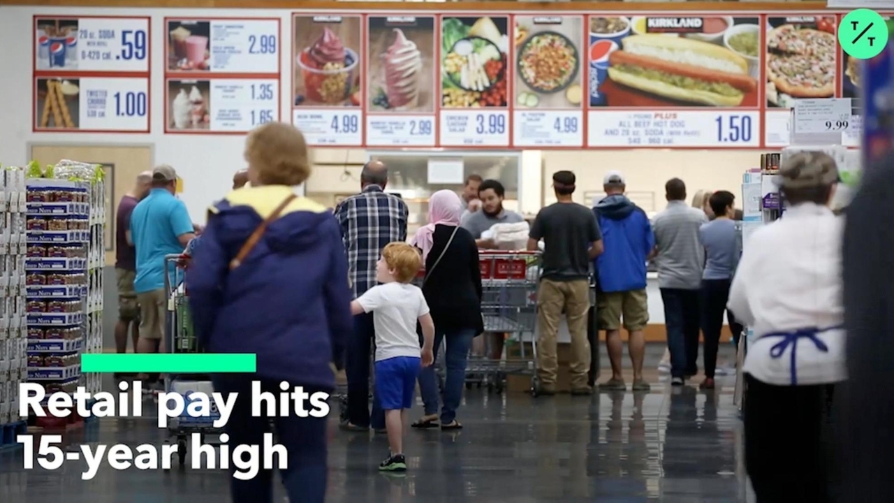 Retail Pay Hits 15 year High Newsday