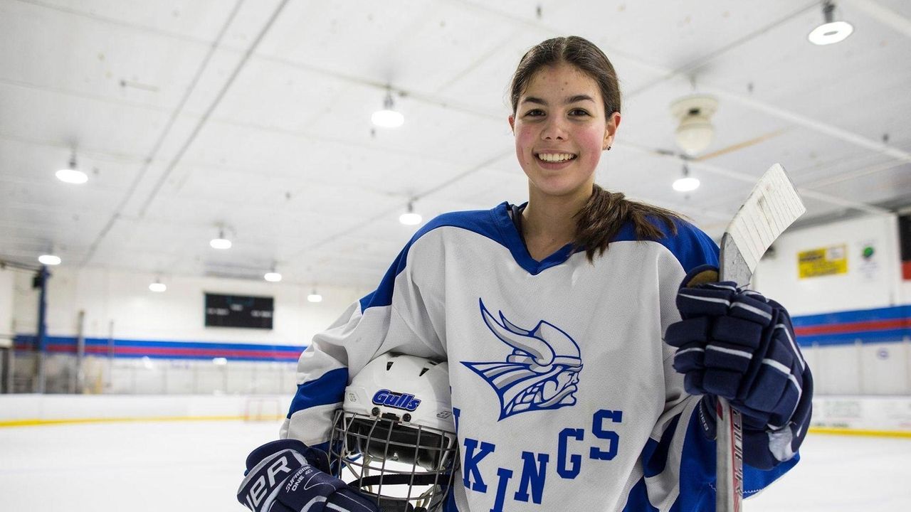2 female HS hockey players skate through stereotype Newsday