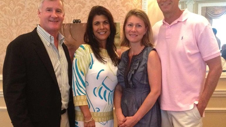 Eamon and Margaret Lavin, left, and Paul and Dawn Schiferstein...