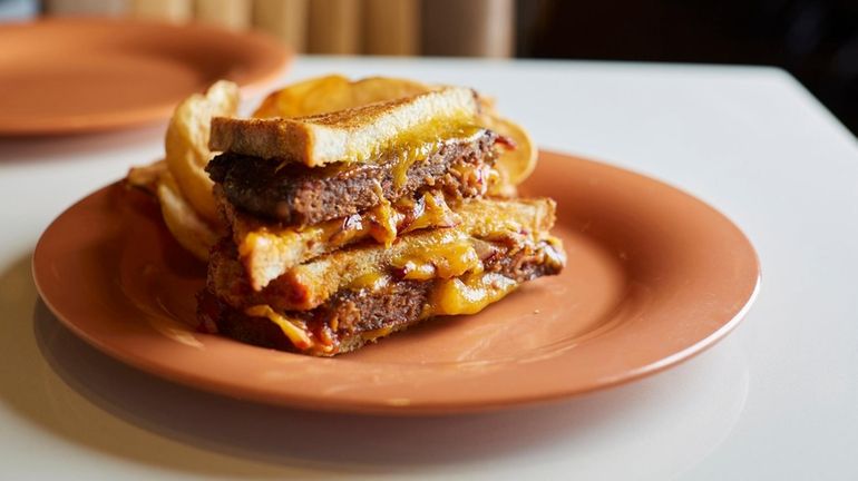 A burger melt at Mac & Melts, now closed in...