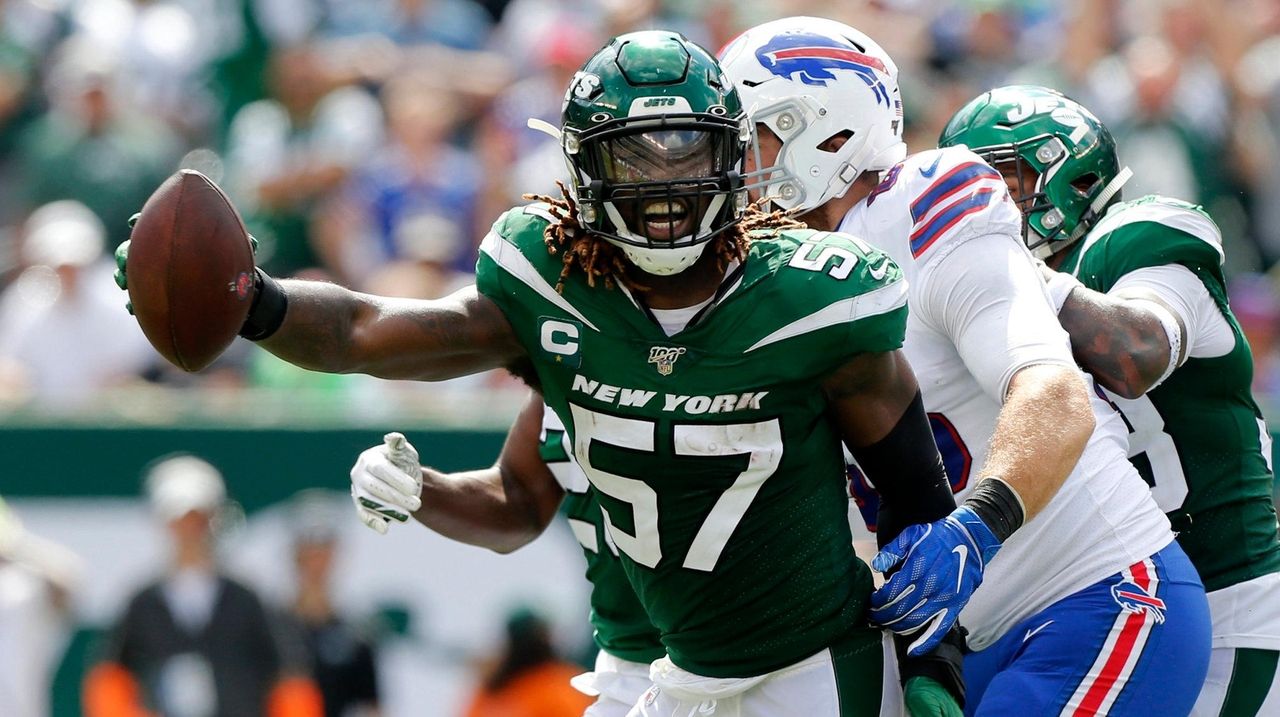 New York Jets linebacker C.J. Mosley (57) during the second half