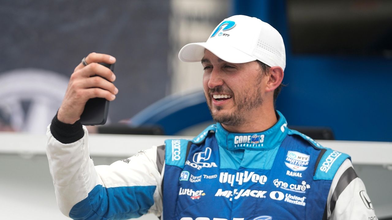 Graham Rahal savors Indianapolis GP celebration after winning 1st IndyCar pole in six years