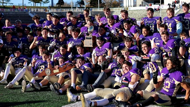 Sayville High School in the Class III Long Island championships,...