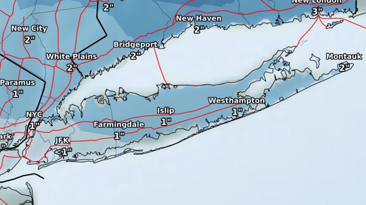 Long Island weather: Light snow to move in after p.m. commute - Newsday