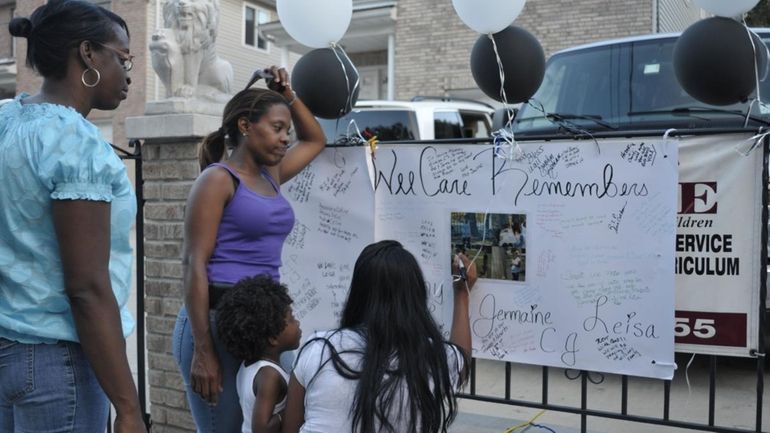 Jacqueline Brooks, second from left, the owner of Wee Care...