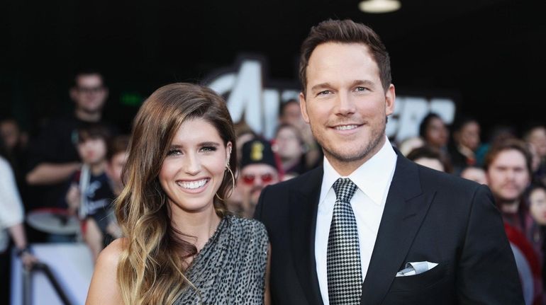 Katherine Schwarzenegger and Chris Pratt attend the Los Angeles World...