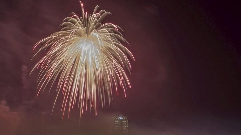 A massive firework created by Fireworks by Grucci, based in...