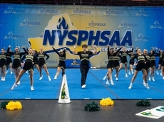 Licavoli's flawless routine leads Ward Melville to third straight state Coed cheerleading championship
