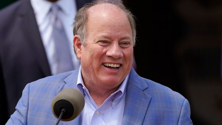 Detroit Mayor Mike Duggan is seen during a bill signing...