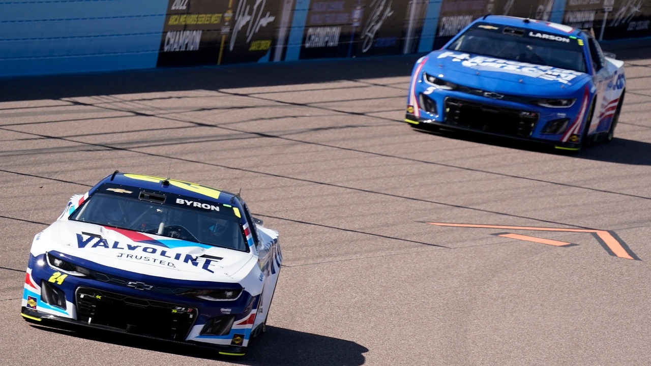 Byron wins 2nd straight Cup race, beats Larson at Phoenix - Newsday