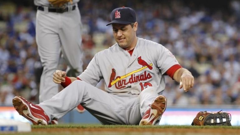 Freak injury alert: Lance Berkman meets charter plane stairs