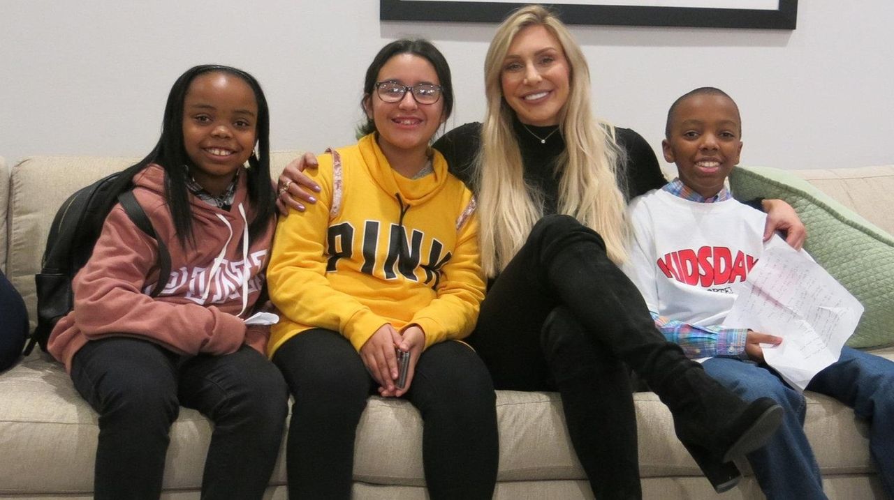 WWE wrestler Charlotte Flair meets Long Island kids Newsday