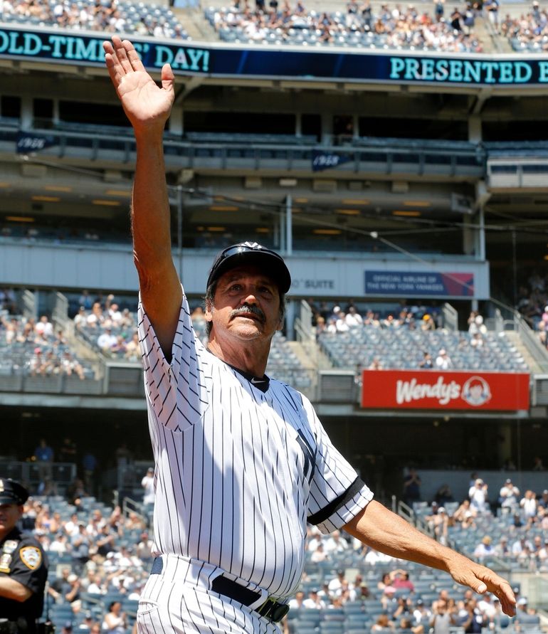 Ron Guidry celebrates returning for Old-Timers' Day 