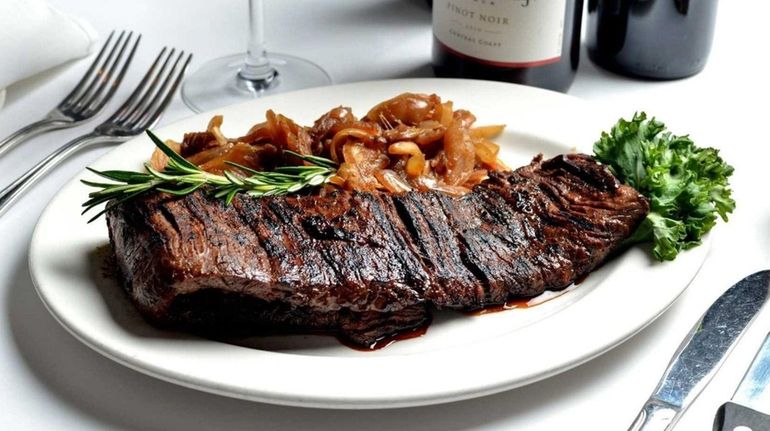 Romanian skirt steak at Frank's Steaks in Rockville Centre.