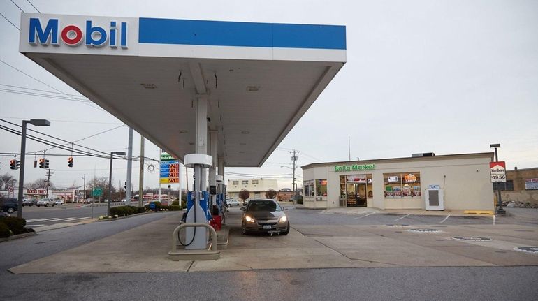 A Mobil gas station at 1201 Sunrise Highway, Copiague, Dec....