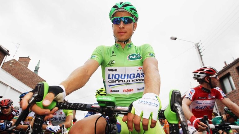 Peter Sagan of Slovakia and Liquigas-Cannondale prepares to start stage...