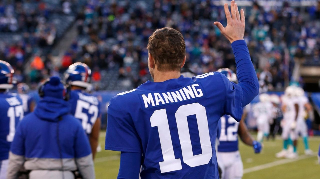 Eli Manning will walk off the field one last time with all those Giants