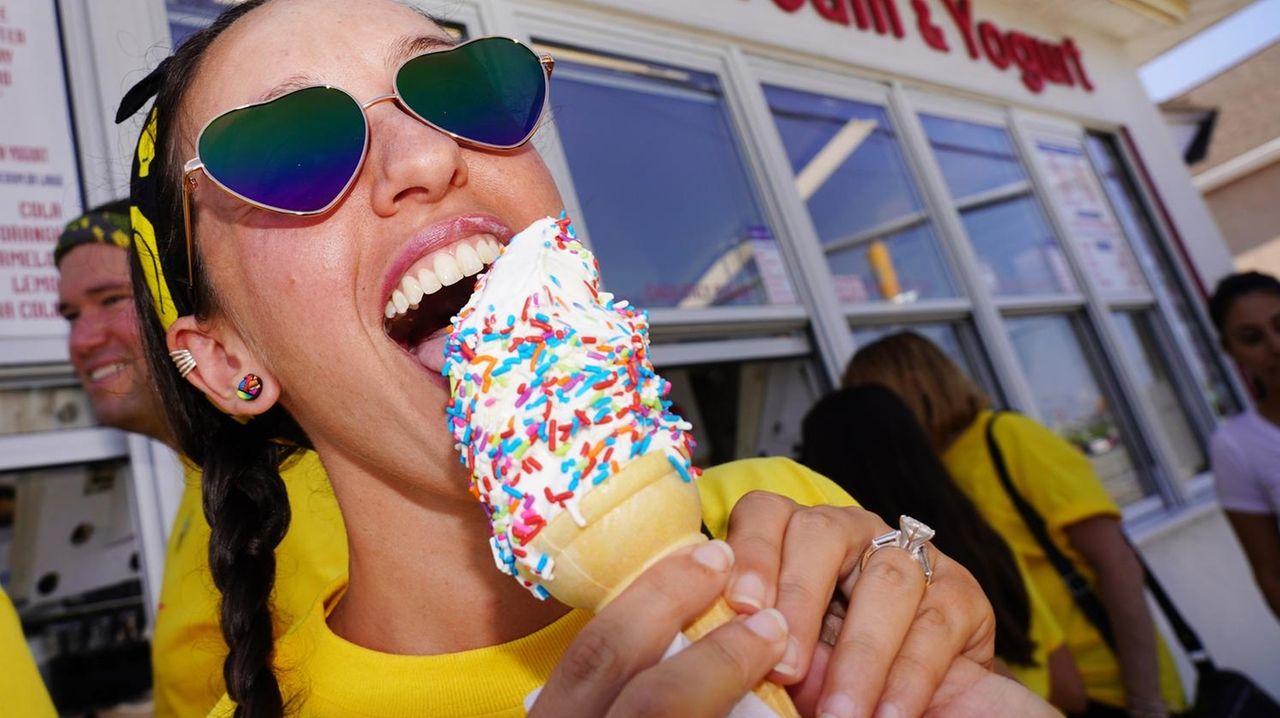 Marvel Frozen Dairy in Lido Beach offering 25cent cones for its 70th
