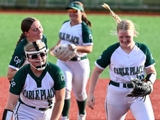 Carle Place softball strikes early in Nassau Class B final Game 1 win