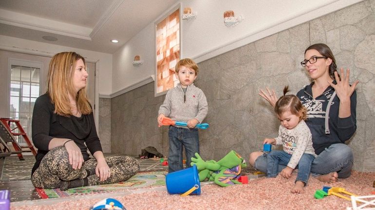 Robyn Lanci with her son Luke, 21 months, and Lauren...