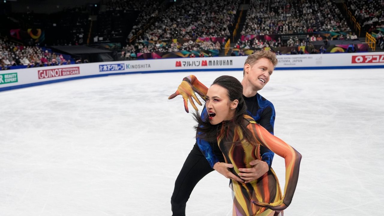 US pair of Chock and Bates win first world ice dance title Newsday