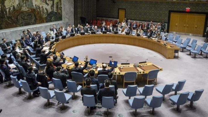 The Security Council votes at U.N. headquarters on Nov. 30,...