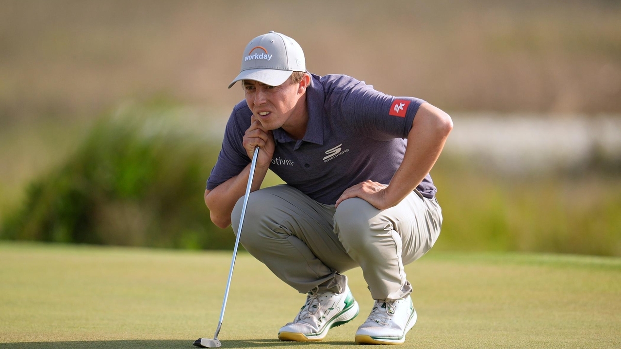 Matt Fitzpatrick overcomes slow start and leads Scheffler by 3 shots at ...
