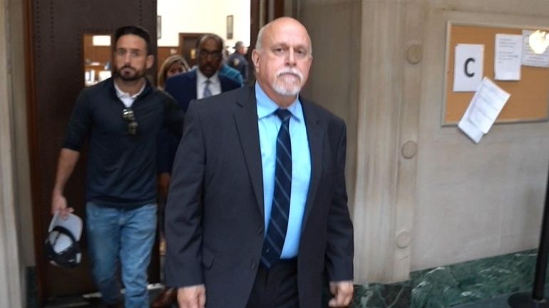 Paul Scrimo appears at the Nassau County Supreme courthouse in...