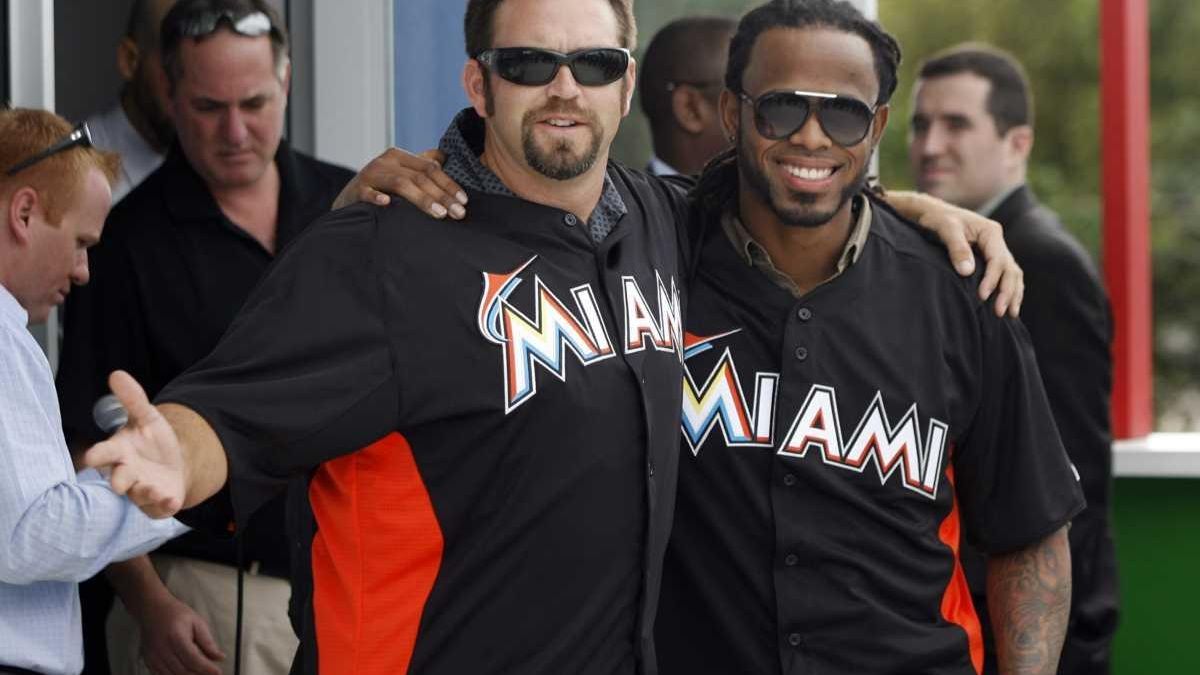 Jose Reyes arrives at Marlins spring training - Newsday