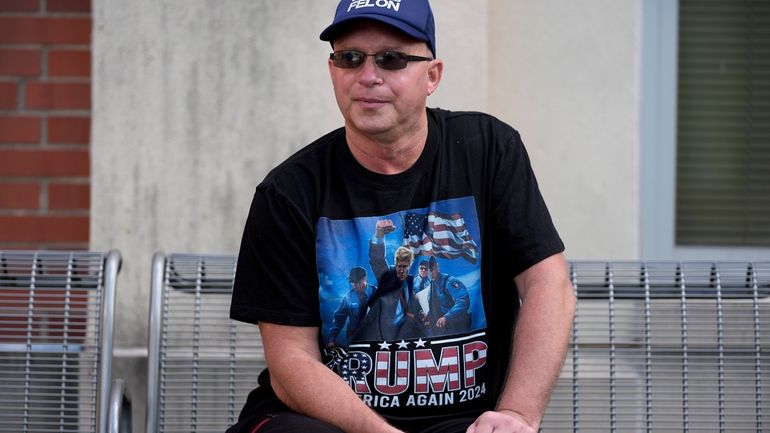 Joseph Wiederien speaks during an interview with The Associated Press,...