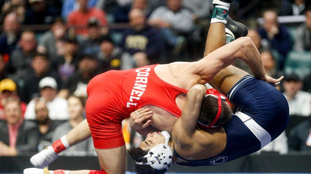 Watch LI's Arujau wrestle his way to a national title - Newsday