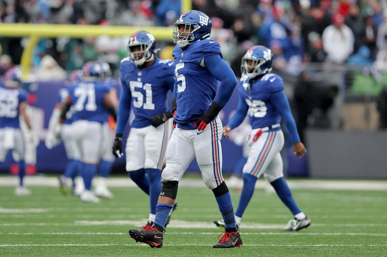 New York Giants cornerback Zyon Gilbert (38) runs on the field during the  second quarter of an NFL football game, against the Philadelphia Eagles  Sunday, Dec. 11, 2022, in East Rutherford, N.J. (