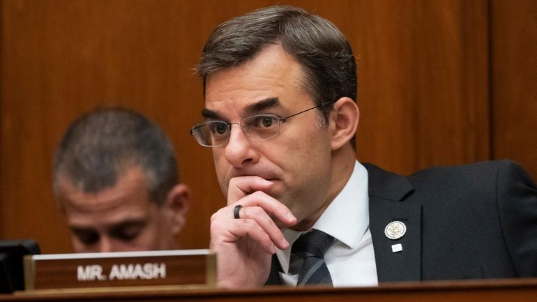 In this June 12, 2019, file photo, Rep. Justin Amash,...