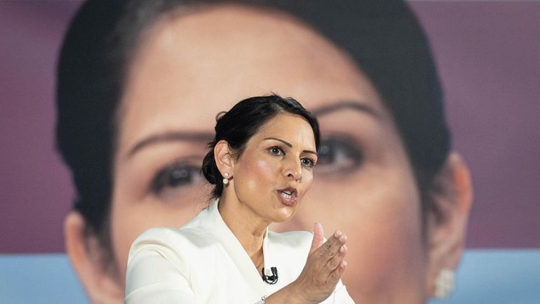 Priti Patel launches her Conservative Party leadership campaign in Westminster,...