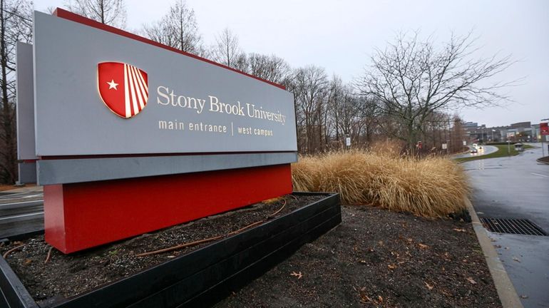 The main entrance to the Stony Brook University West Campus...