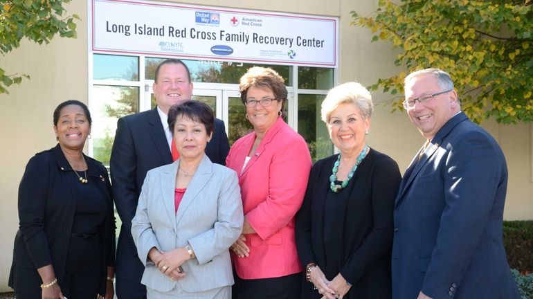 Officials from the American Red Cross of Long Island, the...