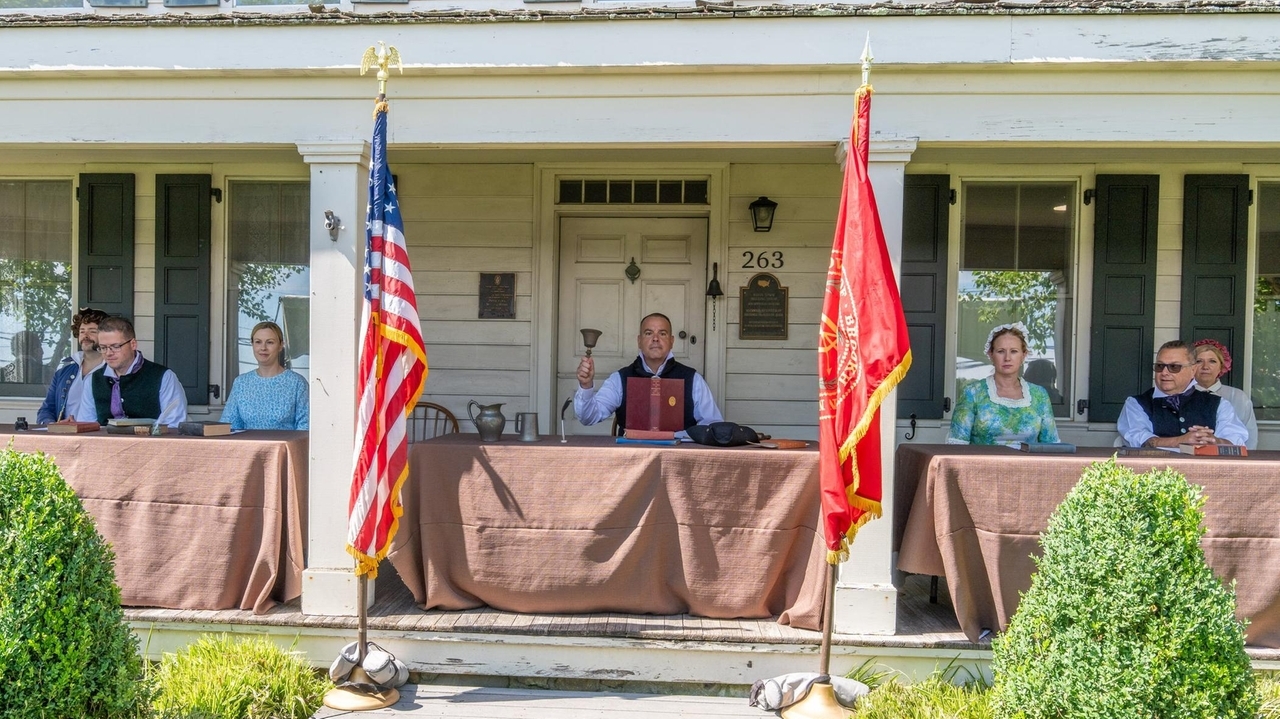 Wearing Colonial garb, costumed Brookhaven officials weigh modern matters