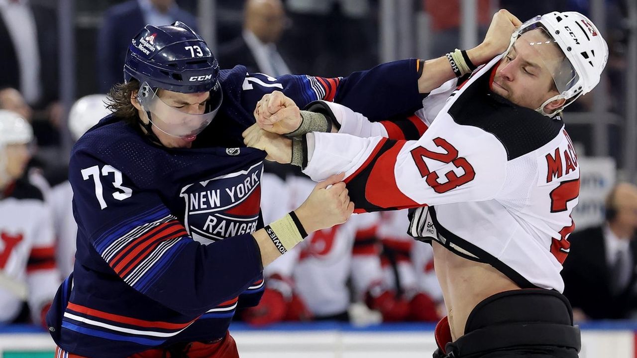 Rangers' Jacob Trouba: Line brawl with Devils wasn't arranged - Newsday