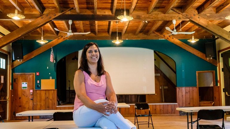 Priya Kapoor, executive director of the Smithtown Historical Society, inside the Brush Barn...