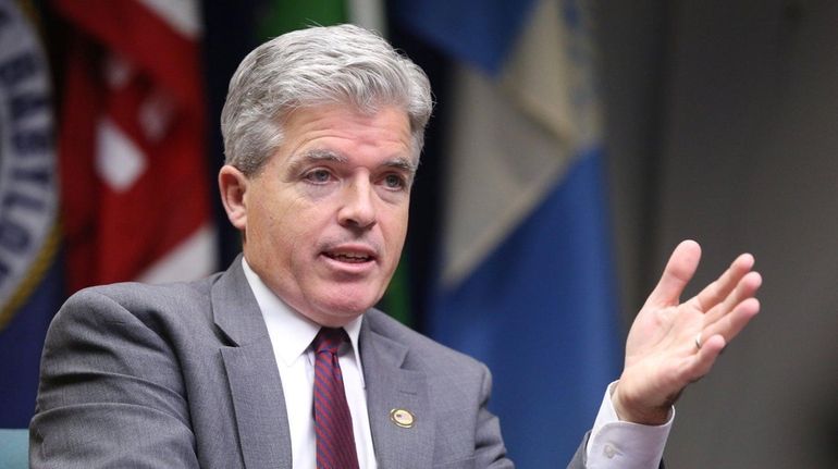 Suffolk County Executive Steve Bellone is seen in an undated...