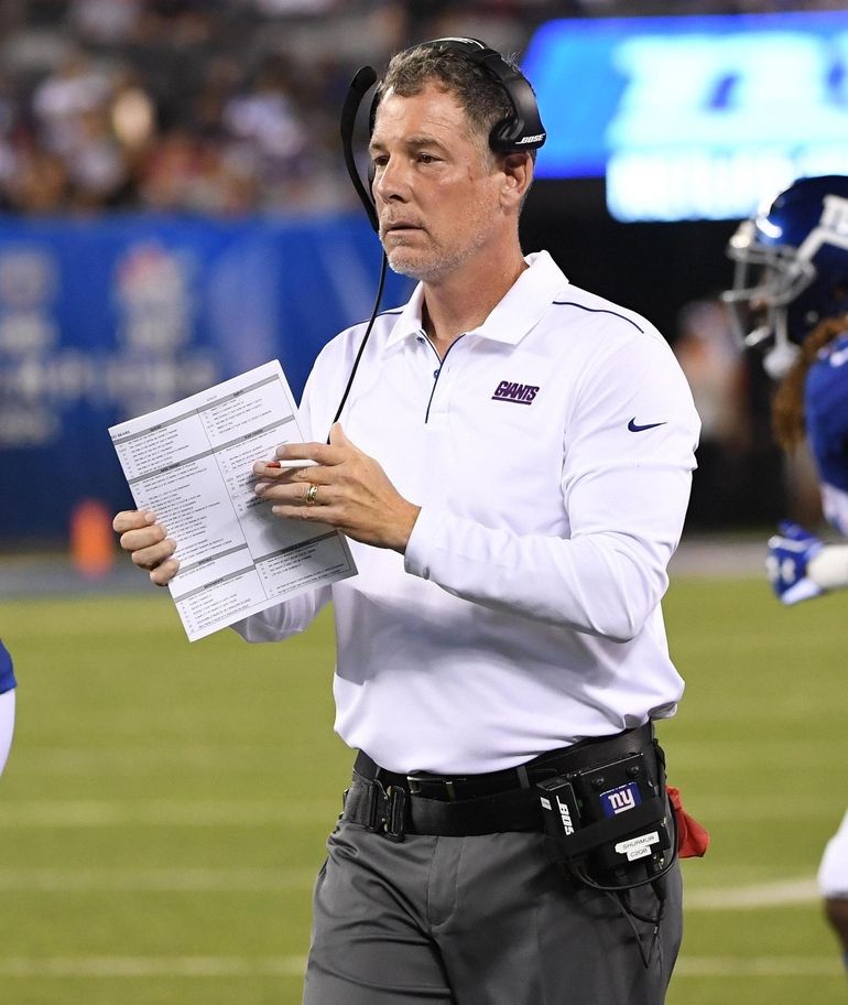 August 16, 2019, New York Giants wide receiver Bennie Fowler (18) scores a  touchdown during the NFL preseason game between the Chicago Bears and the  New York Giants at MetLife Stadium in